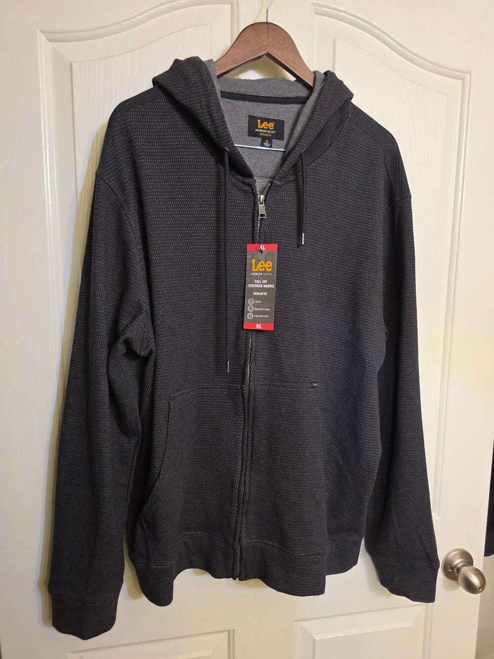 Lee Premium Select Men's Full Zip Textured Hoodie